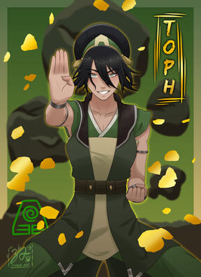 Toph foil print Toph foil print