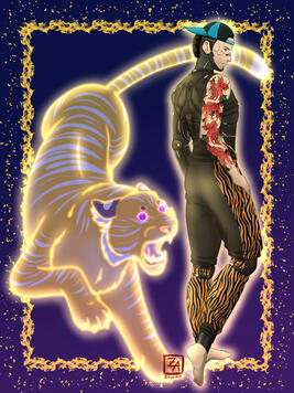 Client’s OC + tiger